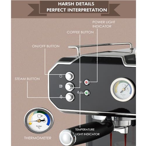 Cafetera espresso automática con vaporizador y capacidad 1.5 L miniatura 5
