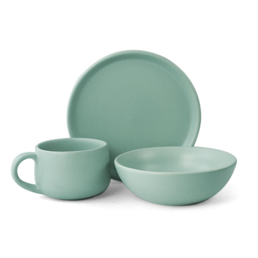 Flamingo Pink Dinner Set for Couples - 6 Piece Ceramic Set -20