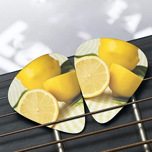 Ensemble de 12 médiators de guitare jaune citron pour guitare acoustique, guitare électrique, contrebasse, ukulélé - Les Beatles, Paul McCartney, John Lennon, RIngo Starr, George Harrison Ensemble de 12 médiators de guitare jaune citron pour guitare acoustique, guitare électrique, contrebasse, ukulélé – Image 8