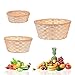 Corbeille De Fruits Naturels Panier de Rangement Rotin Corbeille à Fruits Tissée Panier à Pain en Rotin Fait à La Main Cuisine Collation Panier en Rotin pour Fruit, Légume, Pain, Cookies, Candy
