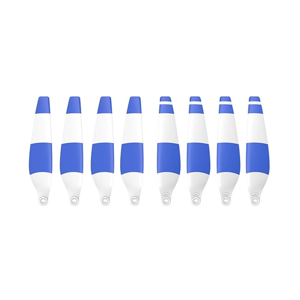 KUANDEDIAN 8PCS 6030F Propellers, Low Noise Light Weight Wing Suitable for DJI Mini 3 Pro and Mini 4 Pro Drone Replacement Propellers(8pcs White Blue)