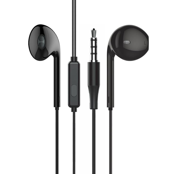 Crosseagle Wired Earbuds, in-Ear Headphones with Dynamic Crystal-Clear Sound and Ergonomic Custom-Fit Earpieces (S/M/L), 3.5mm Jack for Suitable for