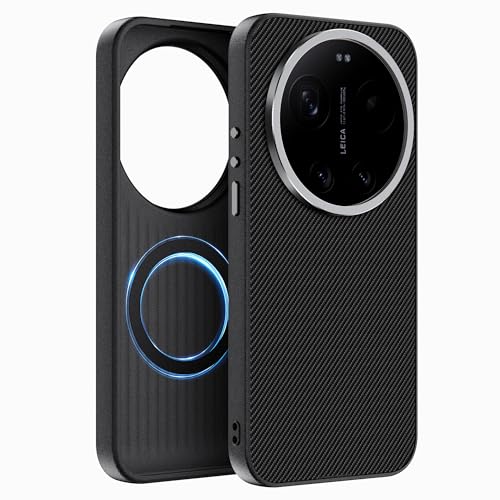 Lemxiee Magnetisch Case für Xiaomi 17 Ultra hülle mit Metallknöpfe & Metallene Linsen Schutzhülle Kompatibel mit MagSafe Handyhülle