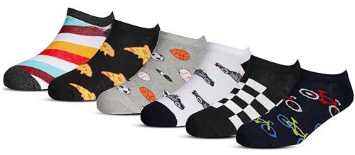 Image of RC. ROYAL CLASS Boys & Girls Low Ankle 100% Combed Organic Cotton Multicolored Kids Socks (Pack of 6 Pairs)