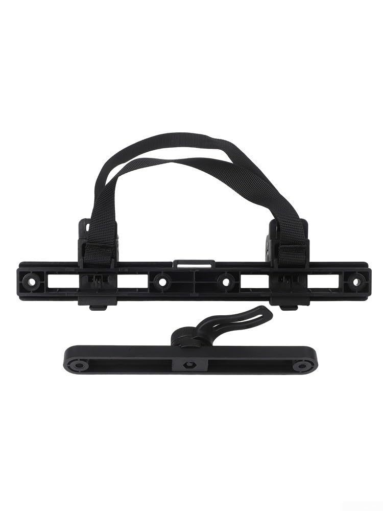 Besttoolifes PA66+GF - Kit de hebilla de gancho para alforja de bicicleta con ajuste de 7 posiciones, soporte de montaje de bolsa lateral para alforjas de bicicleta, 266 mm de longitud, color negro