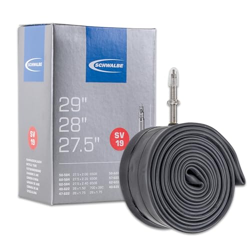 Schwalbe Schlauch Nr. 19 Fahrradschlauch 27 5/28/29 Zoll (ETRTO 40/62-584/635) Ventil SV 40mm Standard Butylschlauch Schlauch für Fahrrad