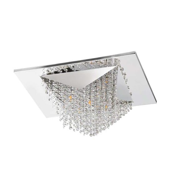 philips 581850 Cameo Crystal Stainless Steel Chrome Chandelier | G9 Bulb Holder, 5-Light Fixture, Modern Decorative Ceiling Lamp-picture-23