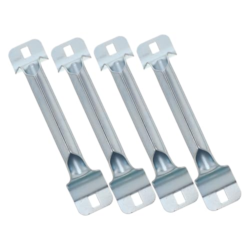 WHAMVOX 4個亜合製ガレージドア用引き手 ハンドル 滑り止め付き 手動昇降対応 バーンドア 物置扉交換用装飾具 耐候性メタルパーツ