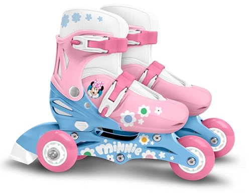 Stamp- Minnie Adjustable Two in One 3 Wheels Skate, Sizes 27-30 (MN432301)