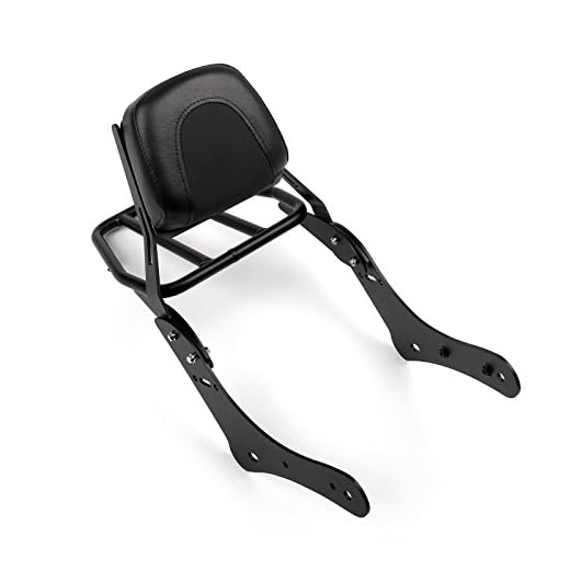 Bruce & Shark Sissy Bar Backrest With Luggage Rack Fit for Kawasaki Vulcan S 650 Vn650 2015-2017