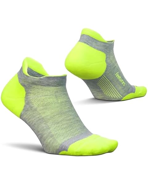 Feetures Elite Max Cushion No Show Tab Ankle Socks - Sport Sock with Targeted Compression - (1 Pair)