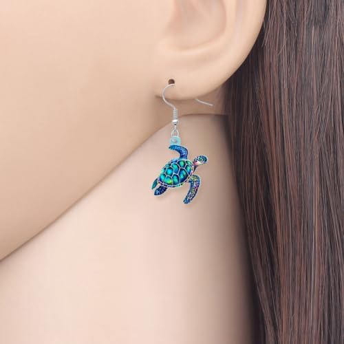 NEWEI Orecchini pendenti a forma di balena in acrilico, da donna, con ornamenti a forma di animali marini, gioielli regalo (blu), acrilico, Acrilico, Nessuna pietra preziosa NEWEI Orecchini pendenti a forma di balena in acrilico, da donna, con ornamenti a forma di animali marini, gioielli regalo (blu), acrilico, Acrilico, Nessuna pietra preziosa