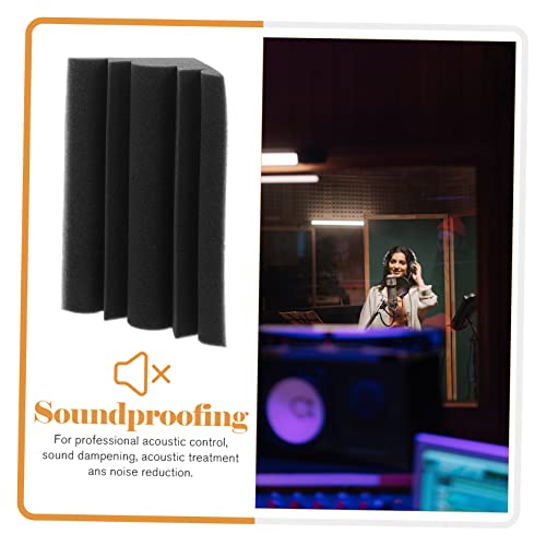 Levemolo 8pcs paneles acústicos absorbentes de sonido de baja frecuencia para estudio y diseño de insonorización de home theater con propiedades antiflama para trampas de graves en esquinas y reducción de ruido miniatura 4