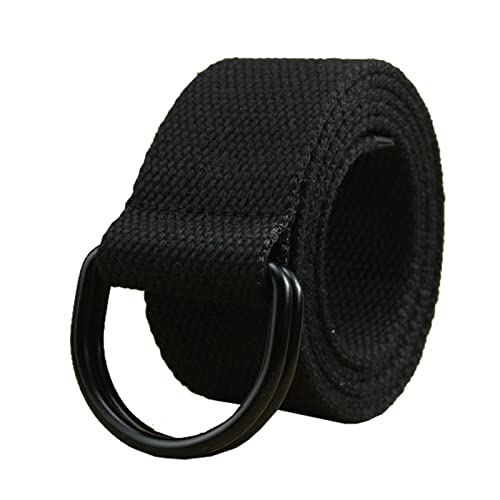 Canvas Belts For Men Double Ring Metal Buckle Belts Male Tactical Strap For Jeans 1Pcs2