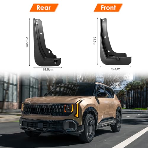 Image of Mud Flaps Splash Guards for 2027 Kia Seltos (Not Fit for X-line S and X-line SX), Durable ABS Mud Guards, Protects Against Mud, Rocks, and Debris, 2027 Kia Seltos Accessories (4PCS)