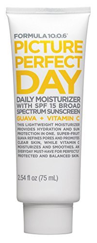 FORMULA 10.0.6 Picture Perfect Day SPF 15 Moisturizer (2.54 Fl. Oz.) Daily Face Lotion with Broad Spectrum Sunscreen to Hydrate & Protect Skin - Vegan, Paraben-Free, Sulfate-Free & Cruelty-Free