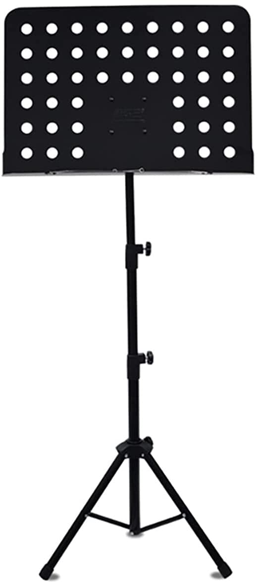 Notenständer Notenständer standabläufige höhenverstellbare Orchester Musik Stehen Portable Home Music Stand Gitarre Violin Musik Stehen(Black)
