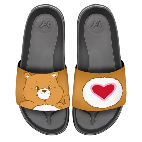Popfunk Care Bears Tenderheart Bear Unisex Adult Slides Sandals Officially Licensed Hypd Slydr Switch™