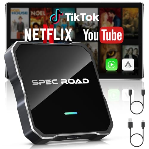 SPEC ROAD Wireless CarPlay Adapter for iPhone/Android Auto