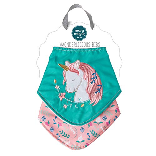 Mary Meyer 2 Piece Wonderlicious Baby Bibs, Twilight Baby Unicorn2