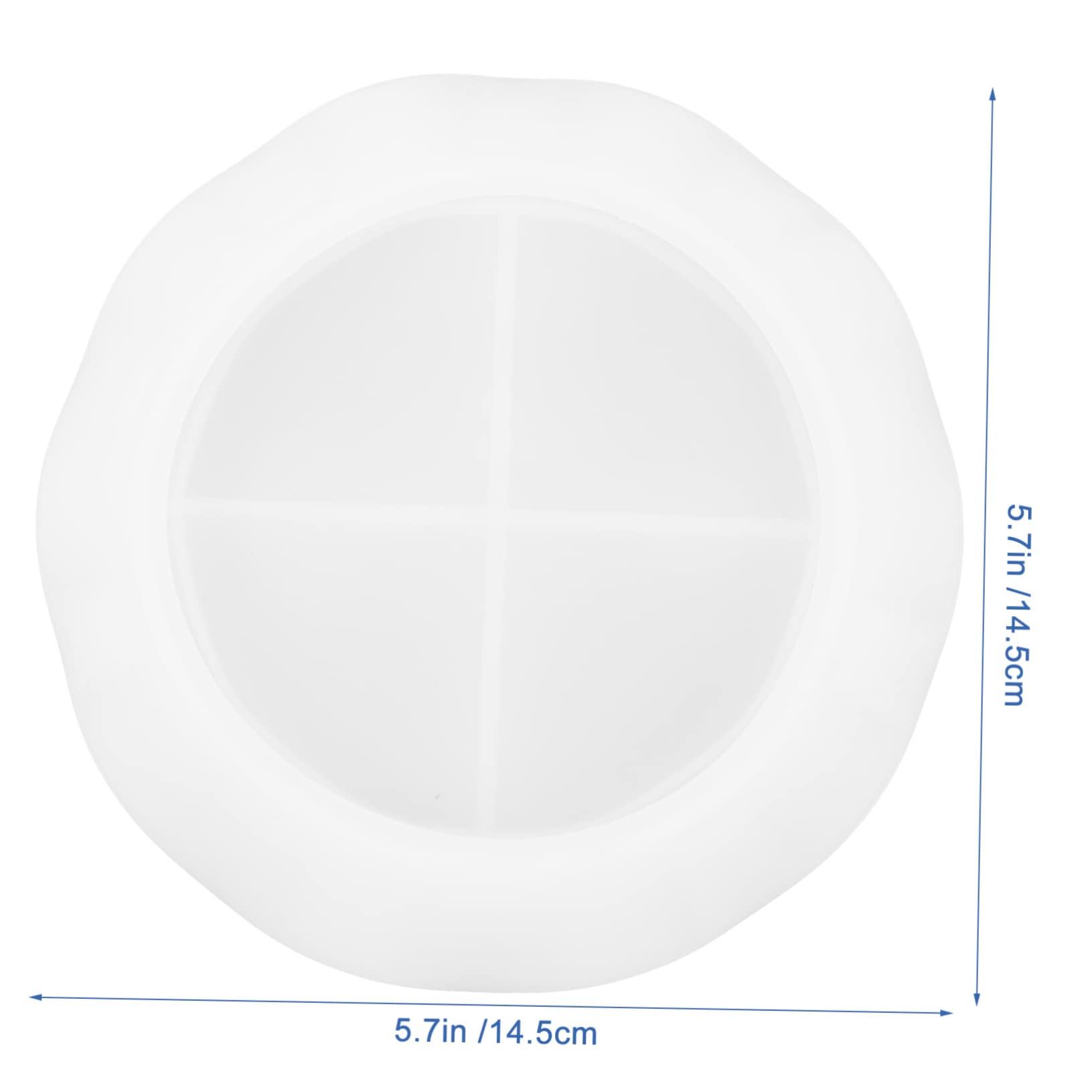 TEHAUX 3pièces Moule Silicone à Motif Ondulé Moule à Plat Silicone De Qualité Alimentaire pour Et Décorations De Table Réutilisable Et