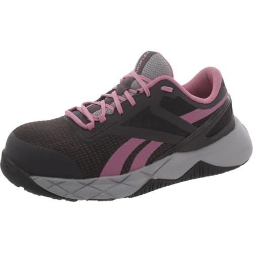 Reebok Nanoflex TR Work EH Comp Toe Brown/Pink 8.5 B (M)