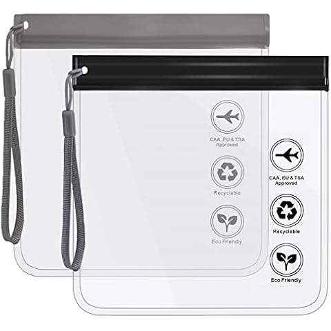 Caija-H Clear Travel Toiletry Bag for Flights Cover