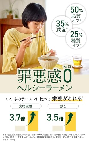 ZENBラーメン 醤油・旨塩 6食の商品画像 4