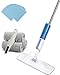Microfiber Spray Mop Pads Replacement Heads for Wet and Dry Mops 15" Flat Mop Refill (4 Pack)