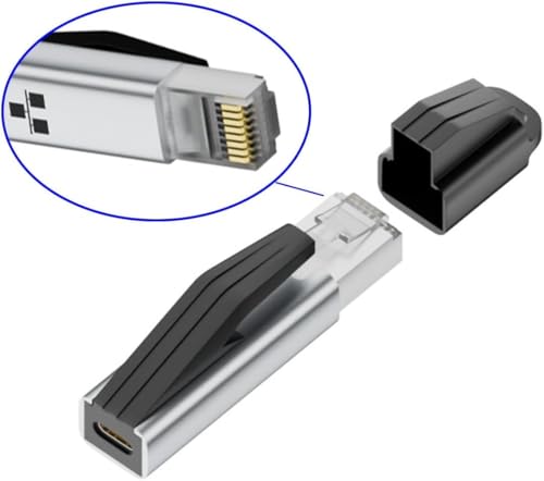 Image of WISTAR USB C to Ethernet Adapter,1Gbps RJ45 Male to USB-C Female Network Portable Converter,Type C to RJ45 Network Internet LAN Adapter for Travel /Office, Compatible with Daily Charging Cables