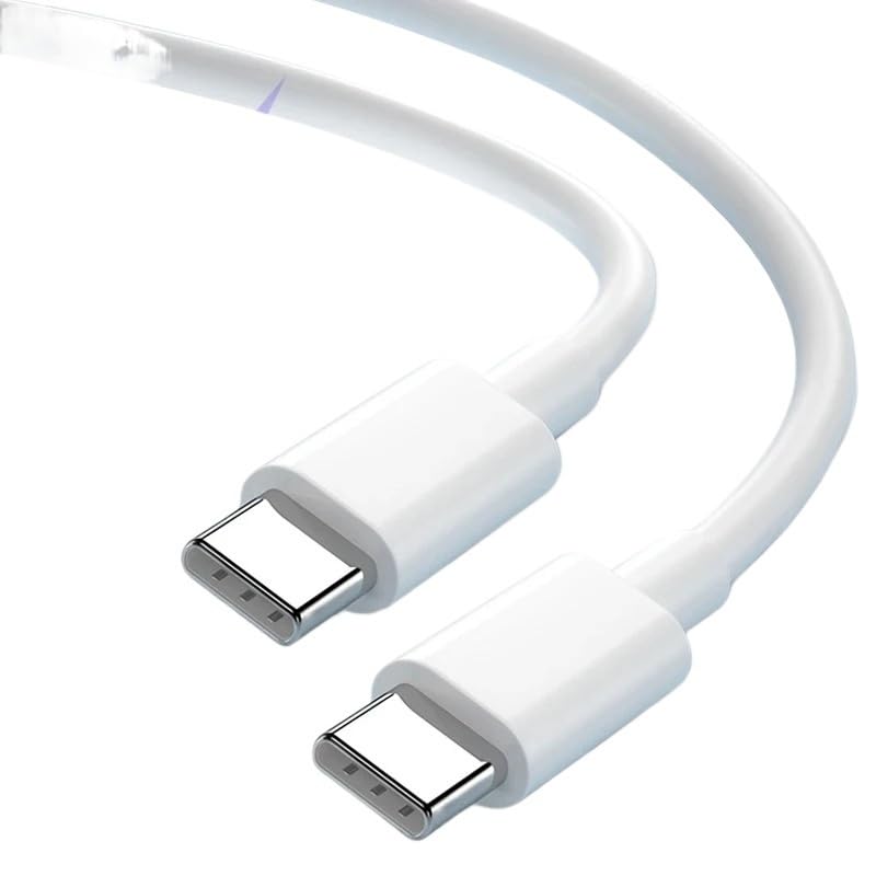 Cavo USB tipo C a USB C 100W/5A PD ricarica rapida*/ing cha/* rger cavo (60 W bianco, 1 m)