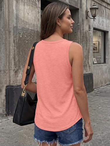 Image of AUTOMET Women's Square Neck Tank Top | Soft Lightweight Sleeveless Shirt, Loose Fit Flowy Summer Basic for Layering, Casual & Workout