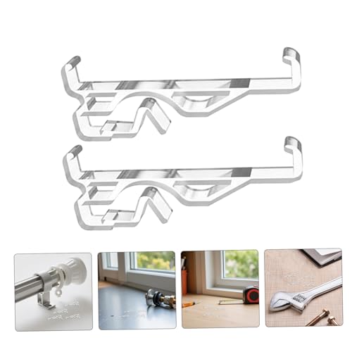 Clips de posicionamiento transparentes para reparar cenefas caídas en persianas verticales 8