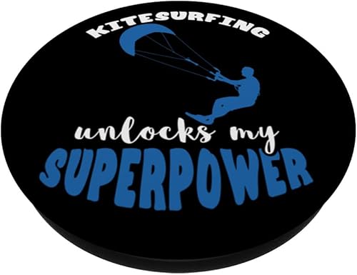 Miniatura 2 de Kitesurfing Superpower Kiteboard Kiteboarding Kitesurf PopSockets Swappable PopGrip