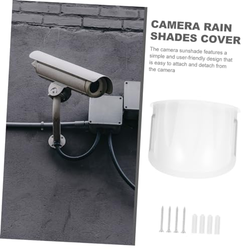 Funda para cámara de exterior y protector para cámara de vigilancia con parasol de dos unidades 2