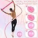 Silipull Home Pilates Essentials Kit for Women Pilates Equipment Set with Yoga Ball Resistance Band, Circle, Yoga Ring Circle Set for Beginners Home Workouts Legs Arms and Thighs(Pink)