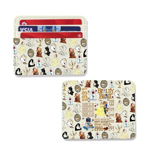 Image of TSOTMO Fairytale Lover Card Holder Beauty Movie Inspired Gift A Tail as Old as Time Merch Belle Princess Lover Card Wallet (Beauty 1991 Wallet)