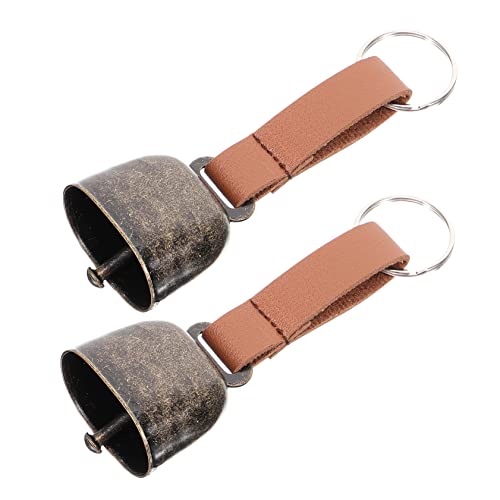 Balacoo 2Pcs Bear Bells for Hiking Lost Warning Bell Pendant Durable Outdoor Decor for Camping Hiking and Climbing Gentle Sound for Bear Deterrence Elegant Design