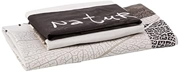 douceur d 'intérieur Parure So Natural 3 PEZZI 200 x 200 cm Imprime 42 Fils ALLOVER SO Natural Coton 200 x 200 cm