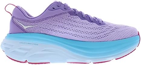 HOKA ONE ONE Bondi 8 Womens Shoes Size 9, Color: Chalk Violet/Pastel Lilac | Image 2