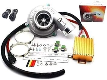Amazon Co Jp ユニバーサル電動ターボチャージャー 過給機 エアフィルター 車 バイク