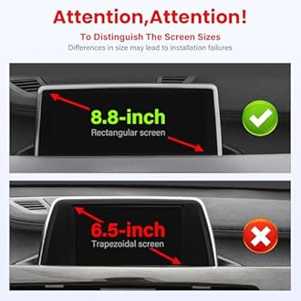 TUYICN Car Phone Holder Compatible with BMW X1 2016-2022 / BMW X2 2018-2023 Accessories 8.8 inch Touchscreen Fixed Clip,360°Rotation Magnetic Phones Mount for Phones (not fit 6.5 inch)