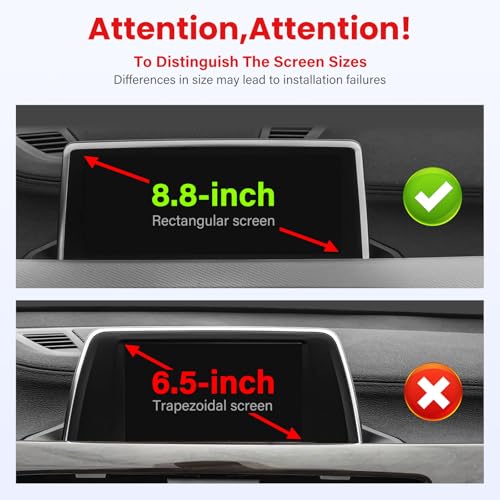 TUYICN Car Phone Holder Compatible with BMW X1 2016-2022 / BMW X2 2018-2023 Accessories 8.8 inch Touchscreen Fixed Clip,360°Rotation Magnetic Phones Mount for Phones (not fit 6.5 inch)