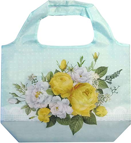 大西賢製版 Abeille エコバッグ ガーデンローズ ブルー サイズ：約W44 D0 H34 AED-1005