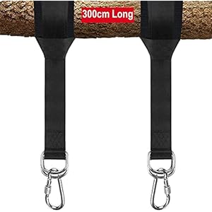 HONZUEN Schommelbevestiging, Hangmat, Bevestigingsriem set, 300cm Boomriem Hangmat met Veiligheidssluitingskarabines en…
