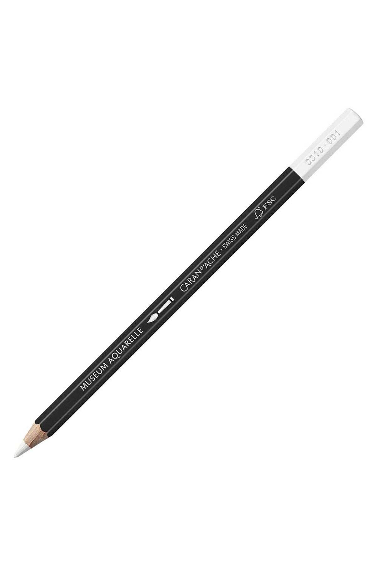 Caran D'ache Museum Aquarelle Watercolour Pencils - White (3510.001)