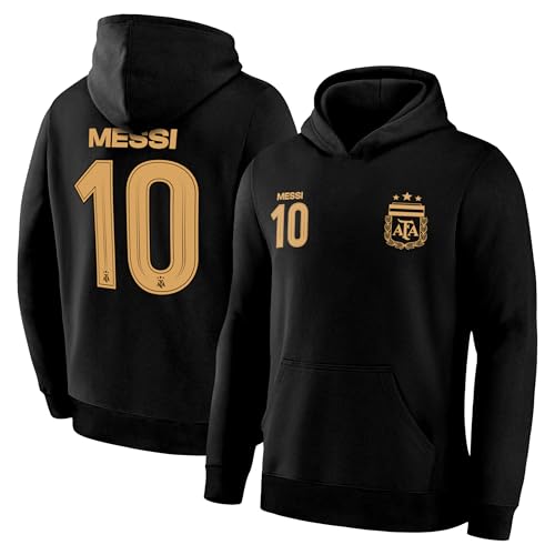 Image of Icon Sports Officially Licensed Argentine Football Association Lionel Messi Pullover Hoodie - Unisex Kids