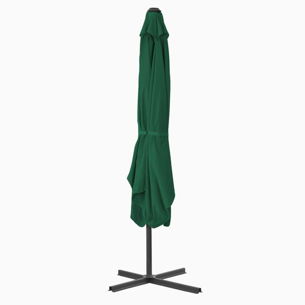 Festnight Parasol Excéntrico Puede Rotar 360 Grados, Apto Como Parasol para Jardín o Sombrilla, 250 x 250 x 230cm Verde