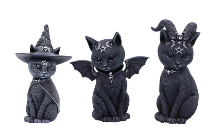 ハロウィンの置物（黒猫） ハンドメイド 手編み シックでコンパクト