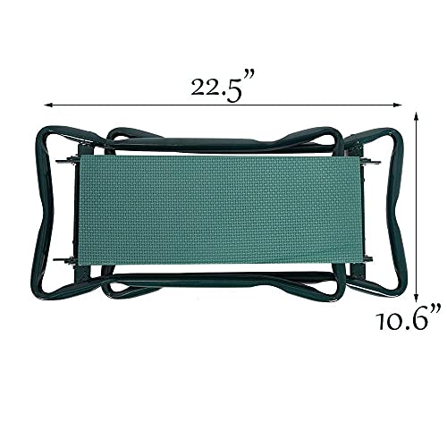 Dporticus 2 In 1 Foldable Gardening Kneeler Seat Bench Portable Stool With Eva Kneeling Pad Gardening Gift For Women #TOP2
